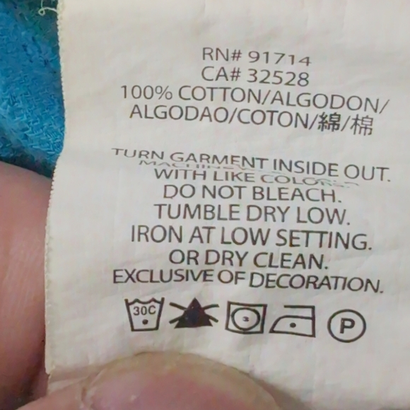 AX sz M Blue Button-Up Shirt By Armani Exchange - Picture 6 of 7